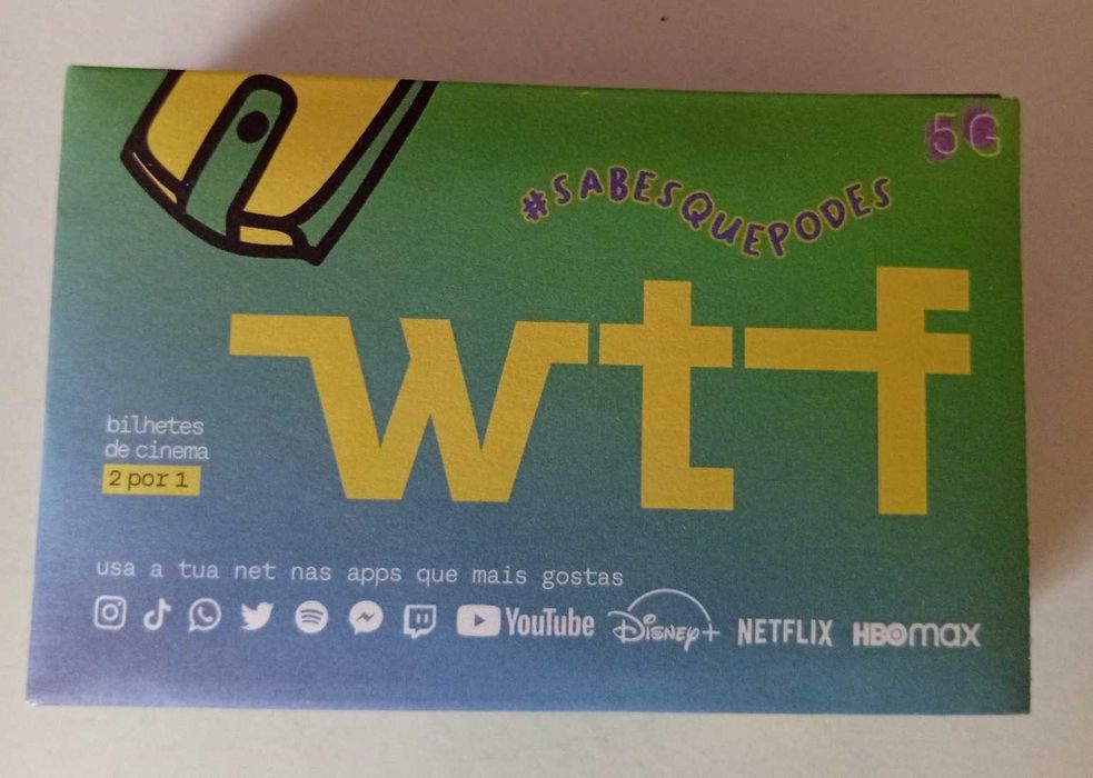 Cartão telefónico tarifário WTF