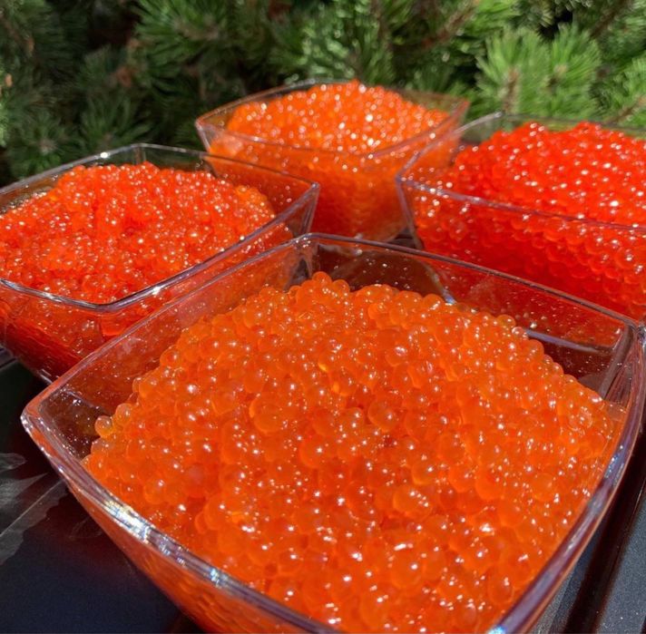 Красная икра Кеты, Горбуши, Кижуча, Нерки