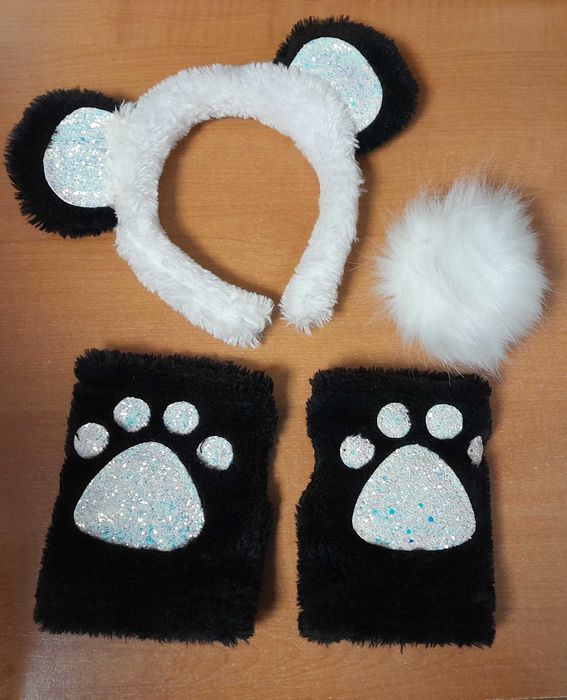 Conjunto de acessórios- panda