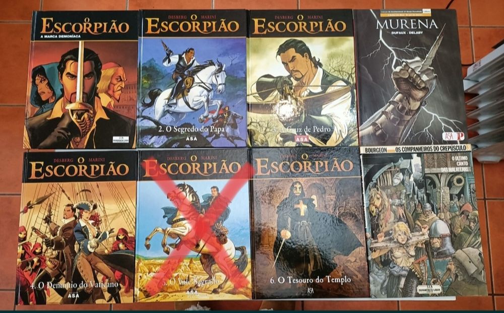 72 Albúns Thorgal, O Escorpião, A Última Profecia, Chninkel, Ramiro,
