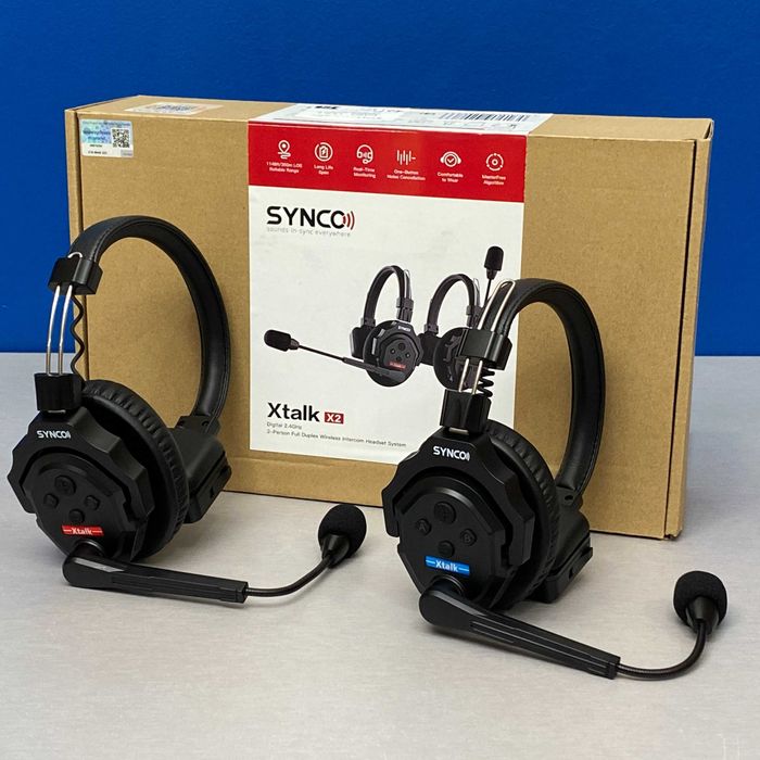 SYNCO Xtalk X2 Wireless Intercom Headset | 2.4Ghz | 2-Person