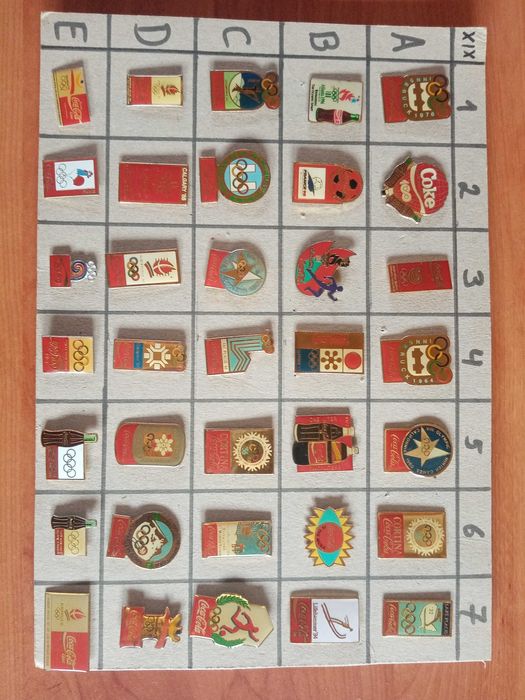 Pins da coca-cola