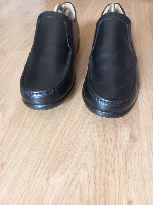 Мужские новые кожаные туфли на шир. ногу и высок. подьем roamers 44 p.