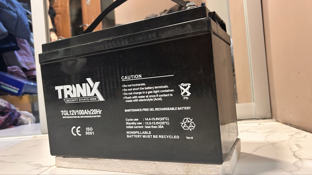 Акумулятор 12В 100А/год гелевий Trinix TGL12V100Ah/20Hr
