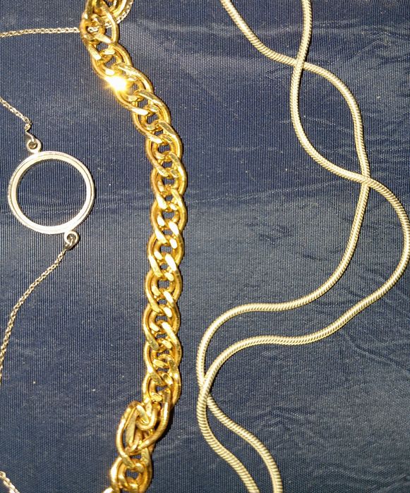 Браслет, ланцюг срібло золото