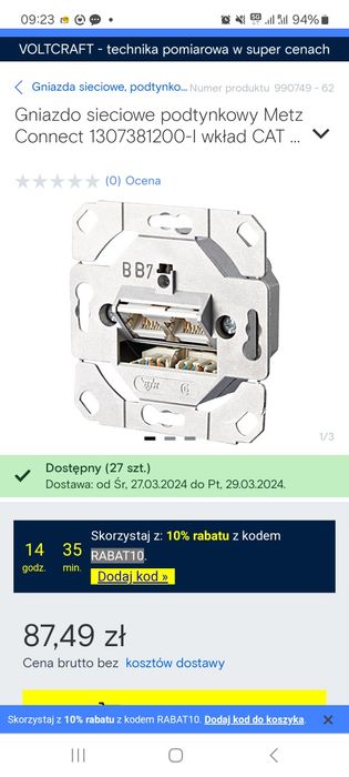Sprzedam gniazdka ,,ramki firmy Berker  i nie tylko