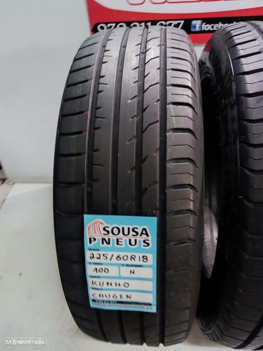 2 pneus semi novos 225-60r18 kumho - oferta dos portes
