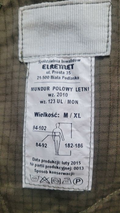 mundur polowy letni wz. 2010 M/XL