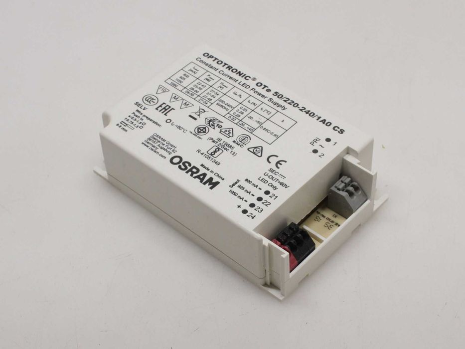 Zasilacz LED stały prąd 800mA 925mA 1050mA OSRAM OTe 50/220-240/1A0