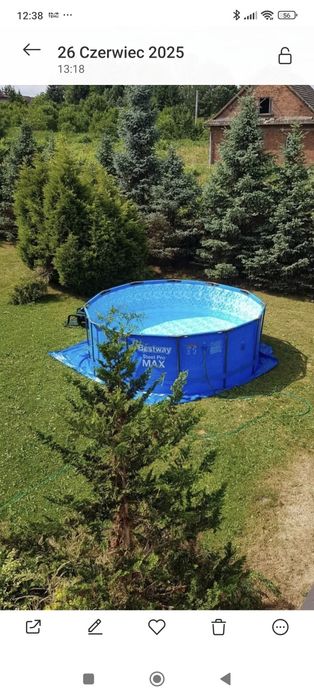 Rezerwacja Basen bestwey 366x122 drabinka pompa folie