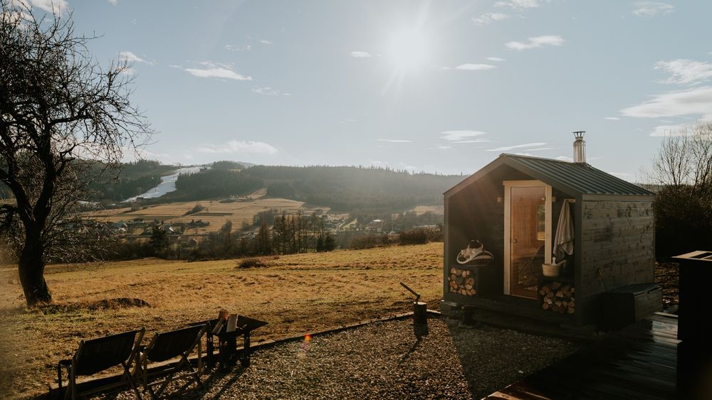 Sauna ogrodowa, HONEY, mobilna,