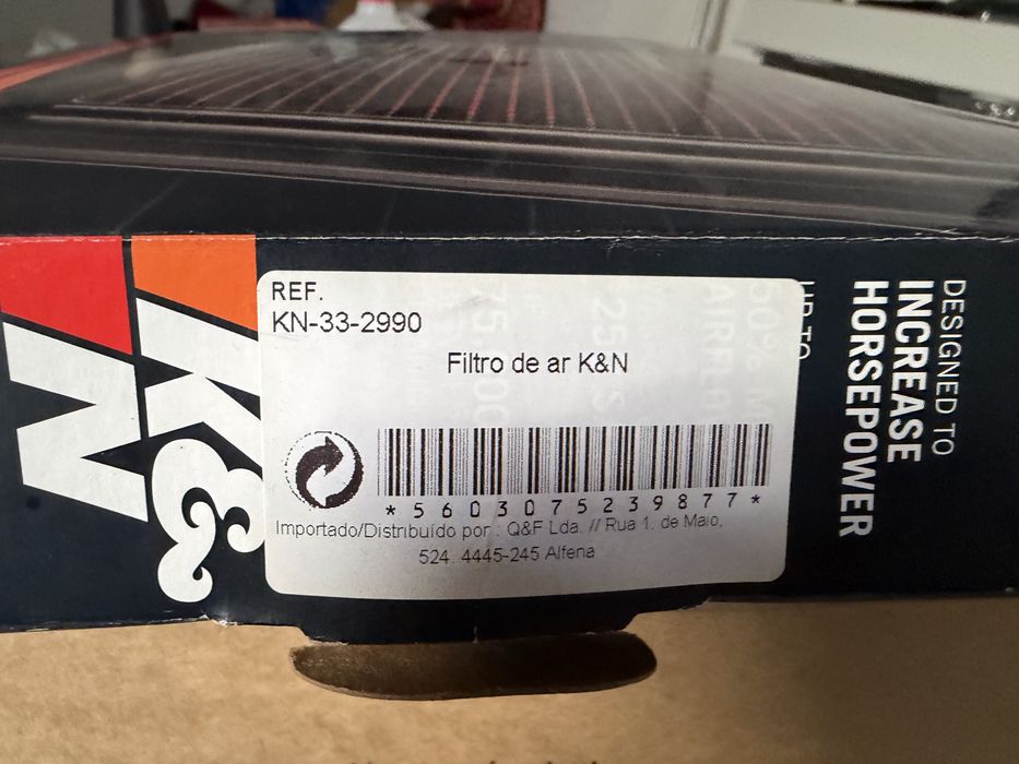 Filtro de ar K&N BMW f30/31