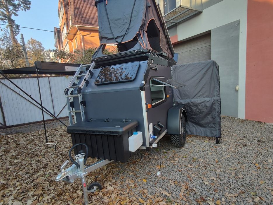 Причеп крапля, краплевидний  кемпер, причеп дача, дім на колесах, трей