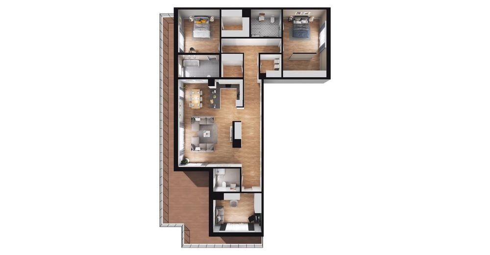 penthouse premium | taras | Park Kościuszki