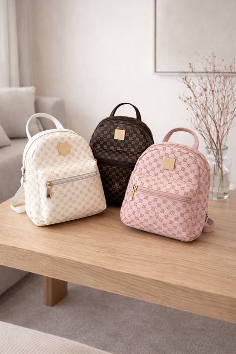 Elegancki plecak damski - biała torebka / nowa