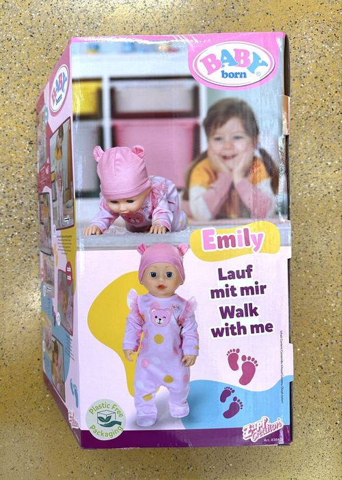 Інтерактивна лялька 838426 BABY BORN – ПЕРШІ КРОКИ ЕМІЛІ (43 см)