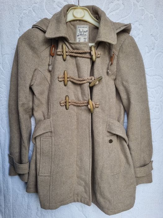 Sobretudo preto de mulher Pull&Bear TM M  ST 025