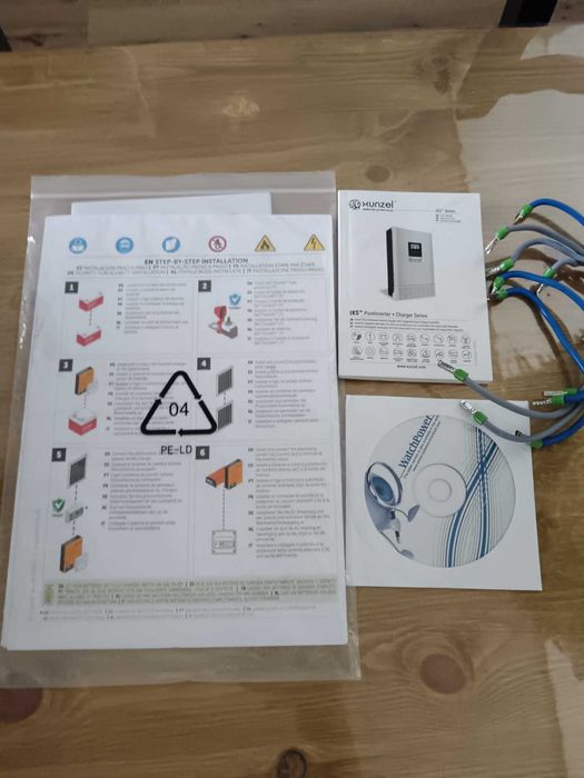 Inversor Xunzel e 2 baterias sistema fotovoltaico