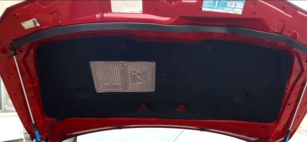 Утеплитель, шумоизоляция, обесшумка, капота Toyota camry 40(2006-2012 ...