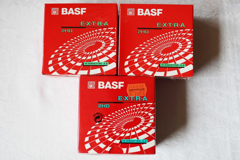Dyskietki Basf 3,5'' 2HD Extra, pakiet