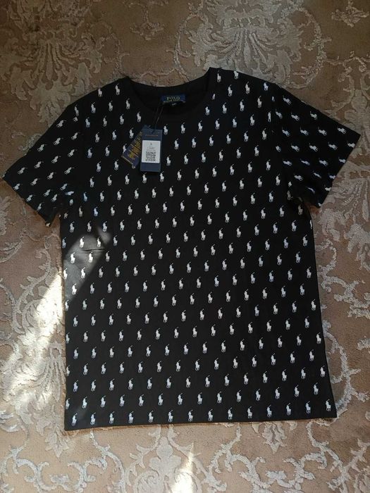 T-shirt bawełniany Polo Ralph Lauren - monogram XXL