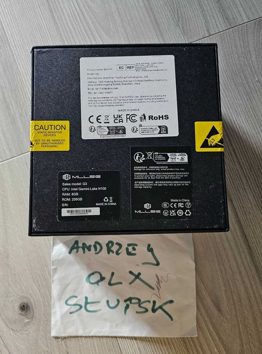 Nowy MiniPc MLLSE G3 Intel 100 8GB Ram / 256GB SSD Windows 11 - plomby
