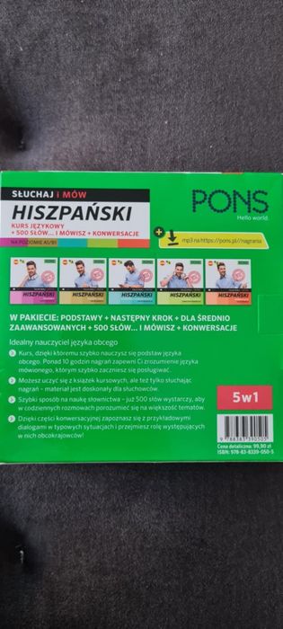 Hiszpański kurs językowy a1 b1 500 słów + mp3
