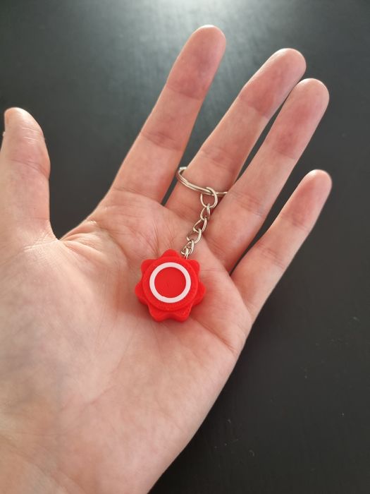 Brelok do kluczy Gonggi Squid Game czerwony