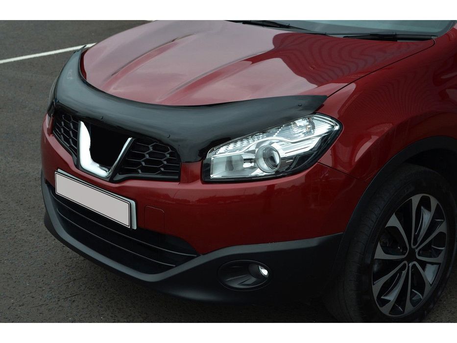 Nissan Qashqai Дефлектор капота (мухобойка) EuroCap