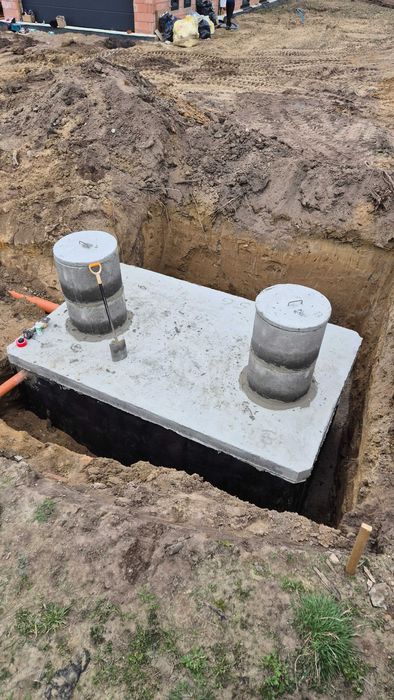 Szambo betonowe 10m3 z wykopem zbiornik na deszczówkę kanał samochodowy