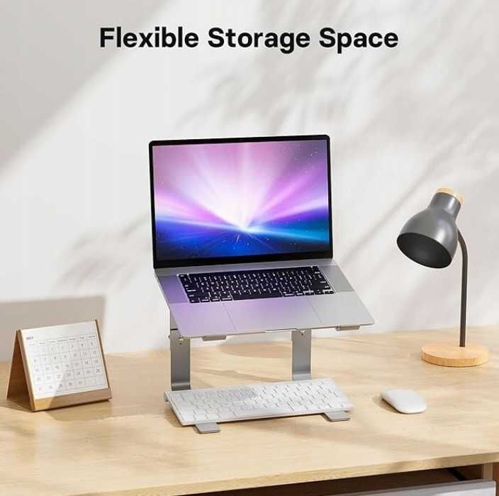 BONTEC Stojak na Laptopa 10-17-Calowy Regulowany Ergonomiczny Srebrny