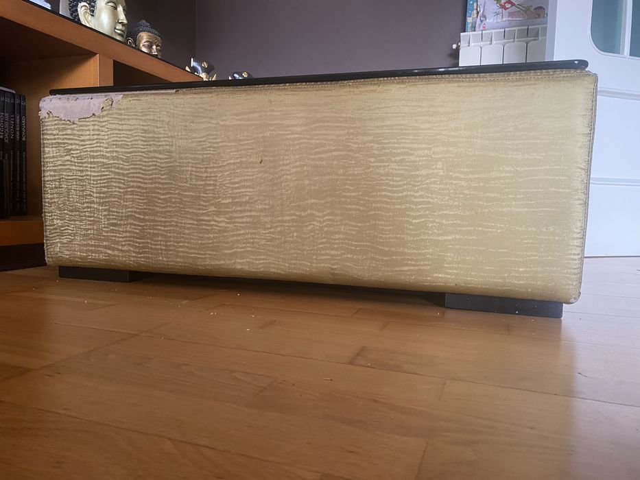 Mesa de centro + vidro preto 90x90