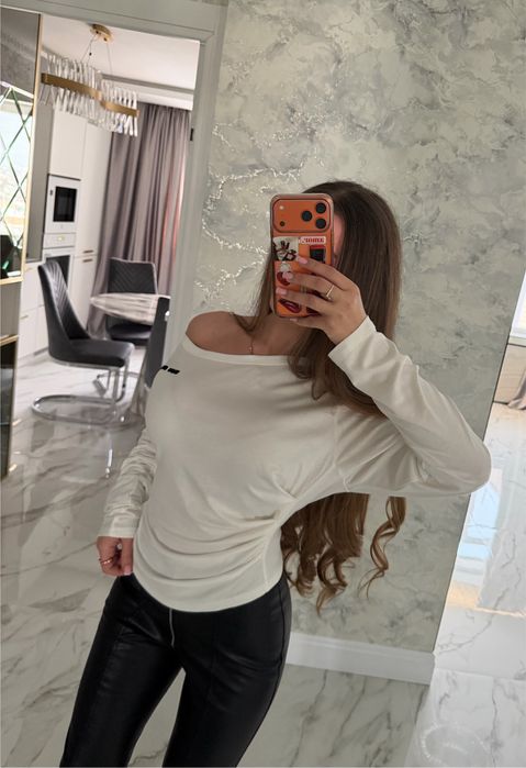 Лонг miu miu шоколадный белый