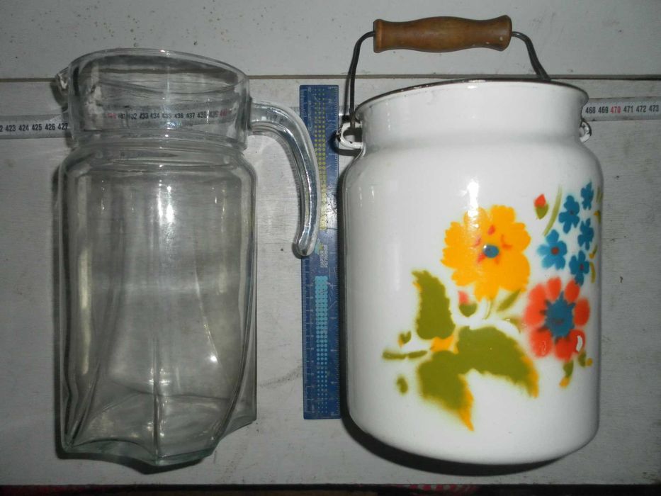 Кувшин, чашка чайник, фляжка, селедочница, мясорубка, рапана