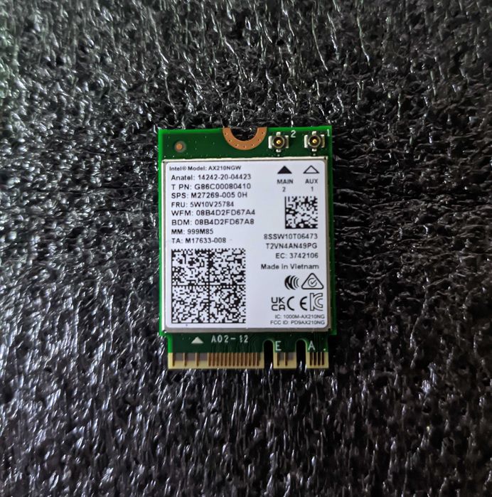 WiFi+Bluetooth адаптер Fenvi AC1200, Fenvi AX5400, Intel AX210, RJ-45