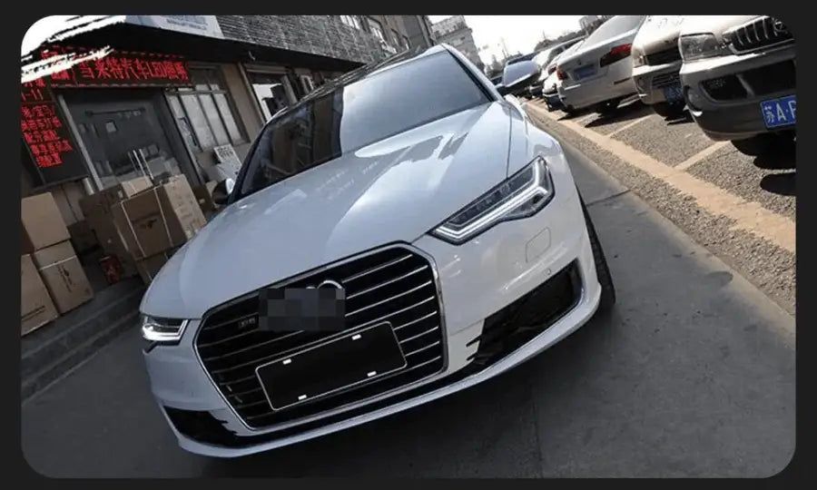 Audi A6 C7 A6L 2012–2018 Reflektory Lampy Przednie LED DRL Dynamiczny Kierunkowskaz Komplet