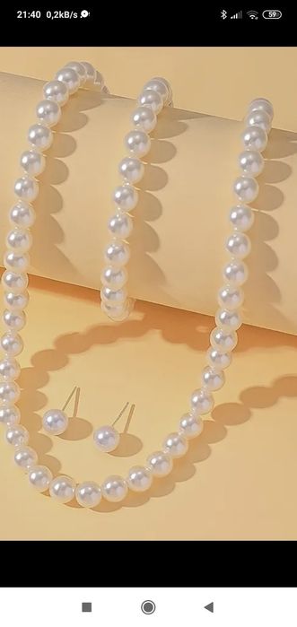 Nowy komplet biżuterii damskiej.