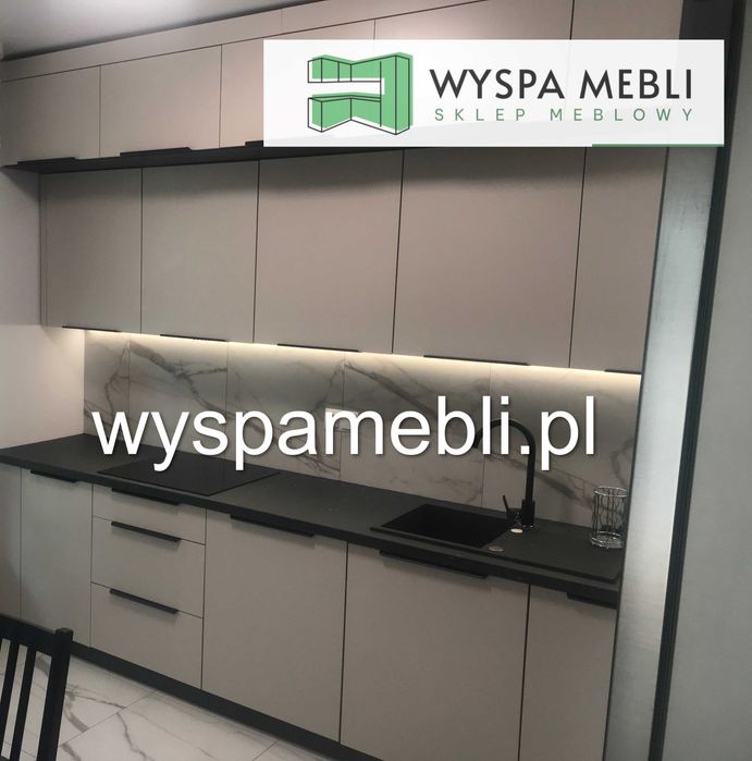 NOWA kuchnia 120x325 kaszmir artisan meble kuchenne narożne na wymiar