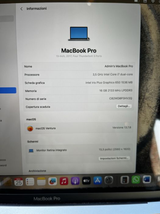 MacBook Pro 2017504670653220792321