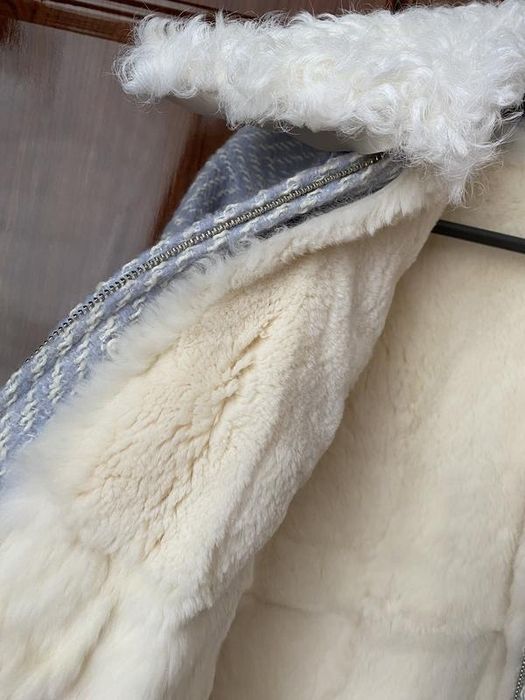 Мега тепле та мега круте пальто двійка овчина + хутро