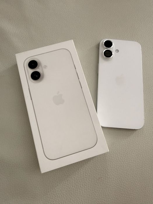 iPhone 16 Branco 128 GB | Bateria 100% | Caixa, Capa e Película