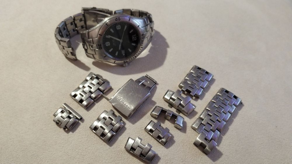 Citizen Marinaut Sapphire WR100 uszkodzona bransoleta