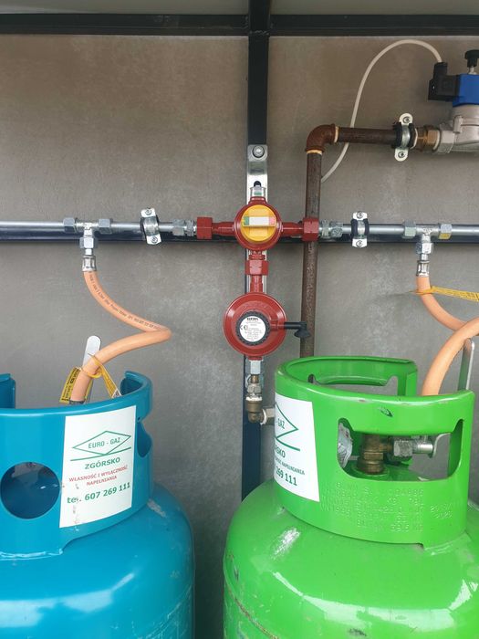 Zbiorniki gazowe/Instalacje gazowe na butle 33kg/Gazownictwo.
