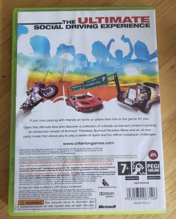 Burnout Paradise xbox 360