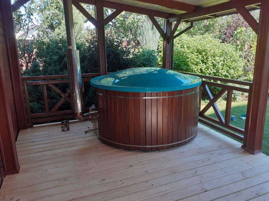 Чан на дрова Баня офуро Мобільна лазня Гарячий басейн Спа купель