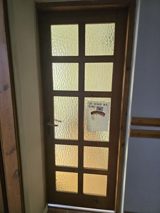 Drewniane drzwi wewnętrzne – dąb – 6 sztuk
