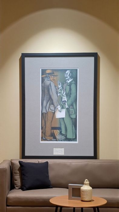 Кольорова літографія "Фауст і Мефістофель".  Annette Ziegler