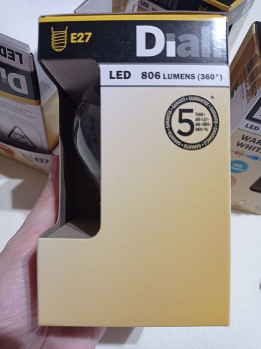 9x żarówka Diall Led Filament 60W 806 lm 2700 Kelvin E27