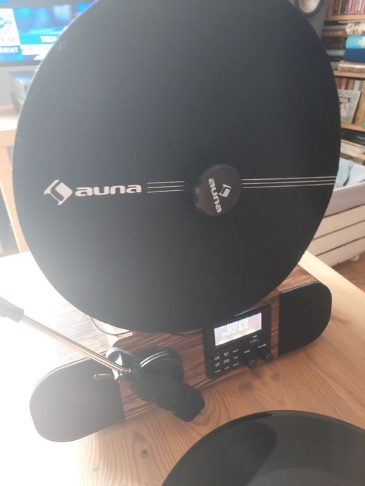 Gramofon Auna  Verticalo SE DAB  retro +USB- stojący
