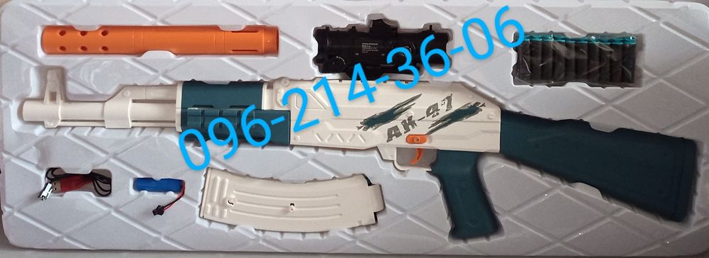 Детский автомат АК-47 на аккумуляторе, оптический прицел.